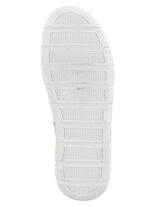 ELENA EDEN Slipper mit Knitter-Struktur SAND-WEISS