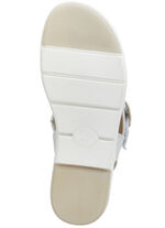 ELENA EDEN Sandale aus Nappaleder EISGRAU