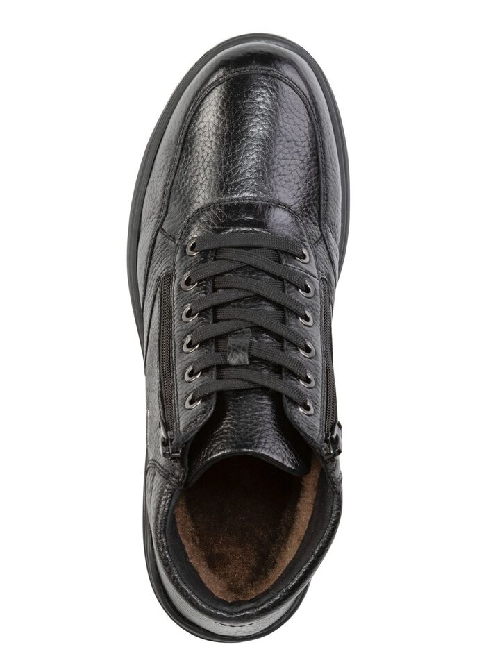 GINO GALANTE, gef&uuml;tterte Herren-Boots, Winterschuhe, mit Rei&szlig;verschluss SCHWARZ