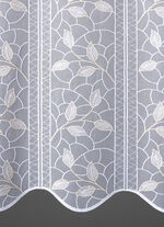 Kurzstore mit filigran gesticktem Blätterdessin 