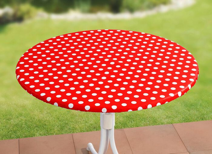 Abwaschbare Spann-Tischdecke ROT