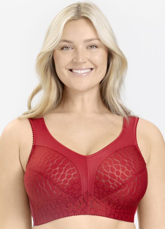 Miss Mary BH mit strukturierten Cups ROT