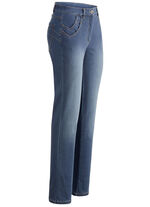 Jeans mit raffinierter Taschenlösung JEANSBLAU