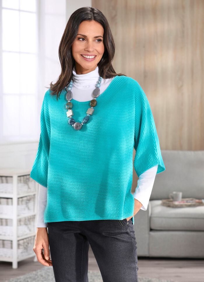 Pulli in weiter Form T&Uuml;RKIS