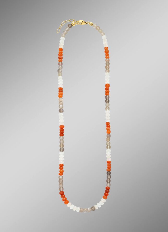 Halskette: Mystische Sch&ouml;nheit in Multi Mondstein 