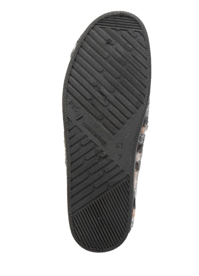 Hausschuh aus gemustertem Textilmaterial 