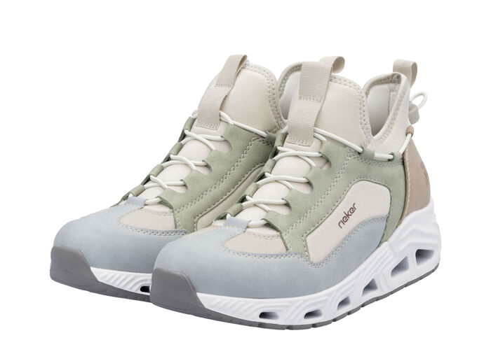 Rieker, stylische Damen-Boots, Weite G, mit herausnehmbarem Fußbett MULTICOLOR