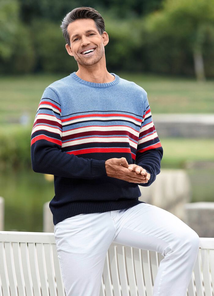 Kombistarker Rundhalspullover 