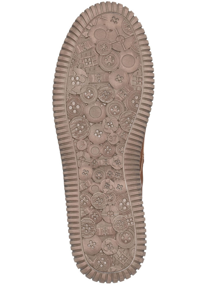 Gemini Schn&uuml;r-Bootie mit Ziern&auml;hten COGNAC