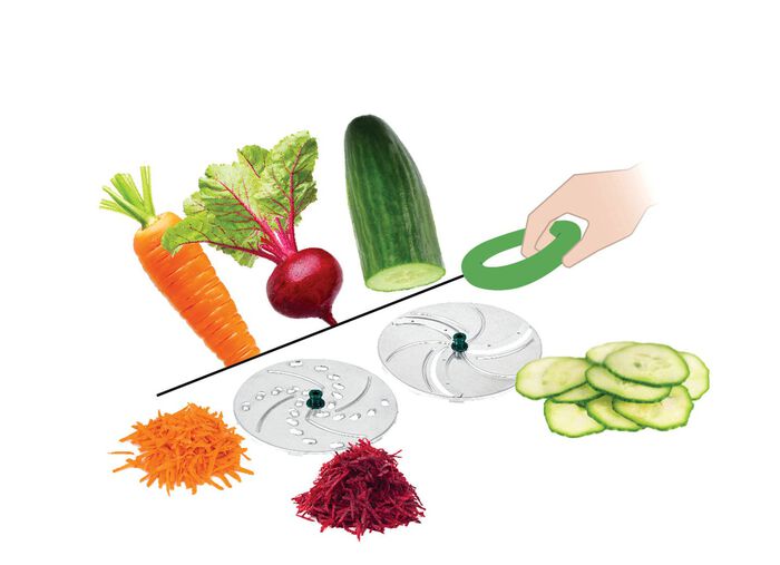 2 zus&auml;tzliche Schneideins&auml;tze f&uuml;r Genius Nicer Dicer Pegasus 