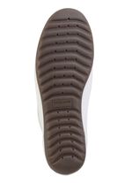 Waldl&auml;ufer, bequeme Damen-Slipper, Weite H, mit herausnehmbarem Fu&szlig;bett WEISS