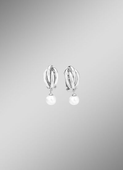 Ohrclips mit Süßwasser-Zuchtperlen 