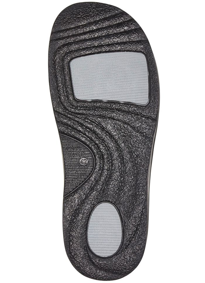Mubb Pantoffel mit seitlich eingesetzten Gummiz&uuml;gen ANTHRAZIT