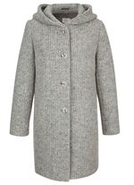 Longjacke mit fester Kapuze 