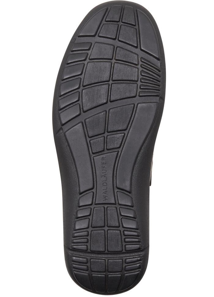 Waldl&auml;ufer, bequeme Herrn-Slipper, Weite H, mit herausnehmbarem Fu&szlig;bett GRAFIT