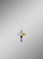 Eleganter Kreuz-Anh&auml;nger vmit Diamant 