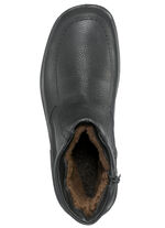 Stiefel mit echtem Lammfellfutter SCHWARZ