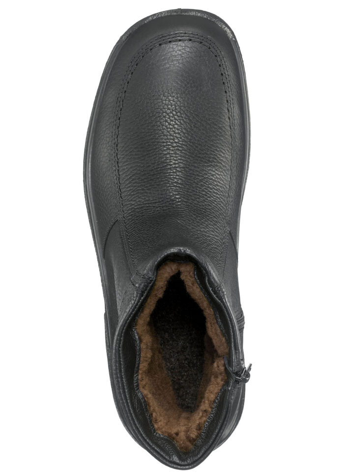 Stiefel mit echtem Lammfellfutter SCHWARZ