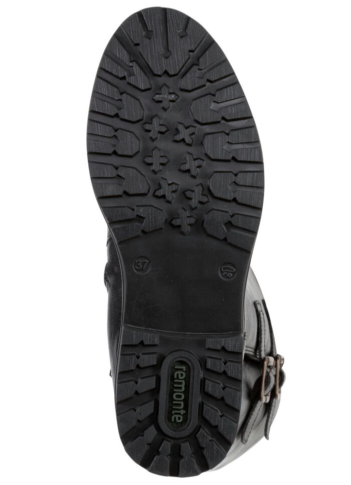 Remonte, gef&uuml;tterte Damen-Stiefel, Winterschuhe, Weite G, mit Lammfell SCHWARZ