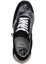 ELENA EDEN Schn&uuml;rschuh mit gl&auml;nzend bedrucktem Elastikmaterial 