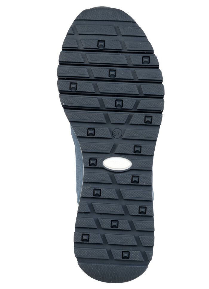 ELENA EDEN, schicke Damen-Sneaker, Weite G, mit herausnehmbarem Fu&szlig;bett JEANS-BUNT