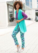 Hose in Kn&ouml;chell&auml;nge mit farbbrillantem Druck 