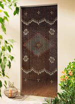 T&uuml;rvorhang aus echten Holzperlen 