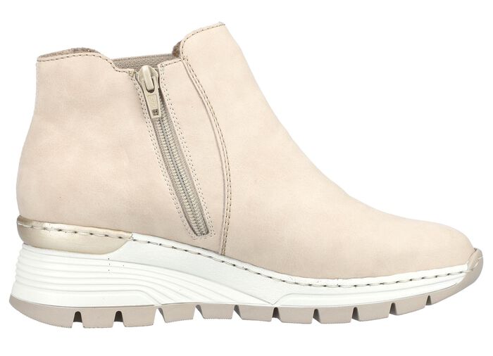 Rieker Stiefelette aus weichem Nubukmaterial BEIGE