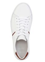 GINO GALANTE Sneaker aus Rind-Nappaleder WEISS-BRAUN