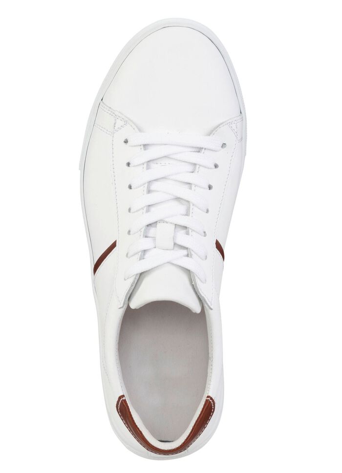 GINO GALANTE Sneaker aus Rind-Nappaleder WEISS-BRAUN