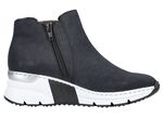 Rieker, modische Damen-Boots, Weite G, mit Rei&szlig;verschluss DUNKELBLAU