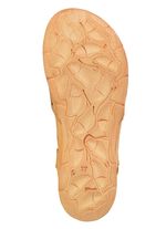 Gemini Sandale aus schattiertem Nappaleder mit Pr&auml;gung GELB