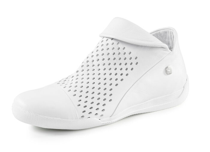 Andrea Conti, sommerliche Damen-Boots, mit herausnehmbarem Fu&szlig;bett WEISS