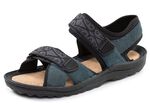 ELENA EDEN, sportliche Damen-Sandalen, Weite G, mit Klettverschluss DUNKELBLAU