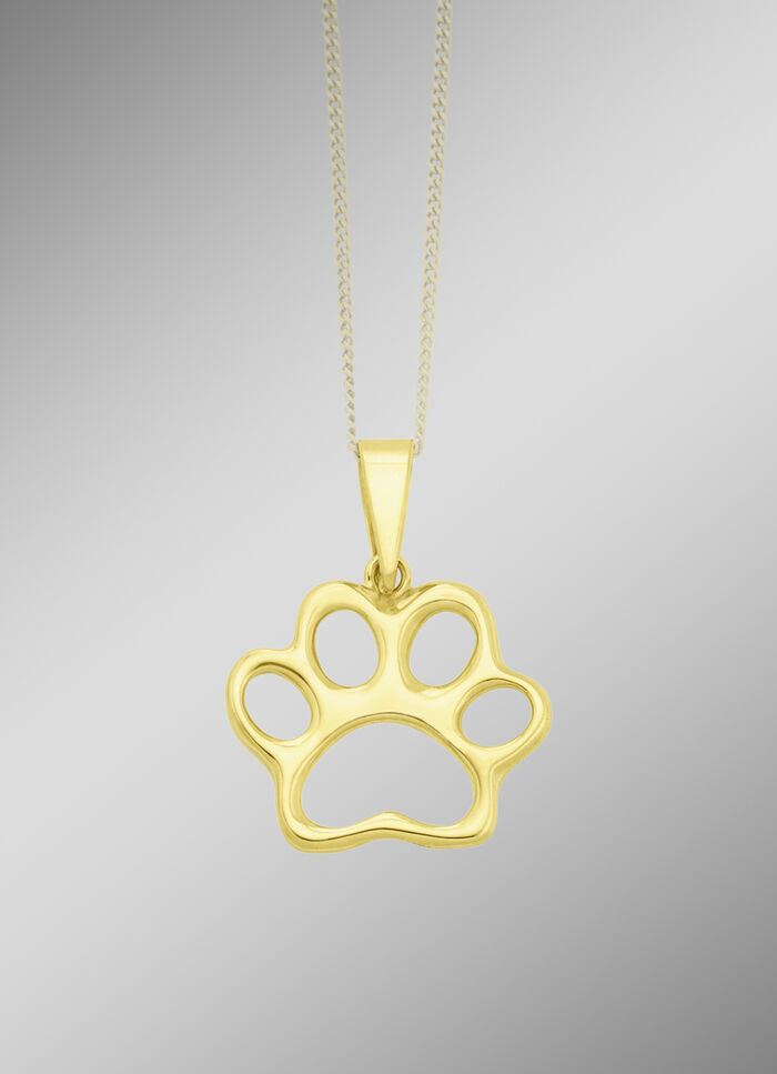 Anh&auml;nger mit Hundepfote 