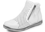 Andrea Conti, sommerliche Damen-Stiefeletten, mit herausnehmbarem Fu&szlig;bett WEISS