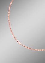 Stilvolle Kordel-Halskette in Ros&eacute;gold 