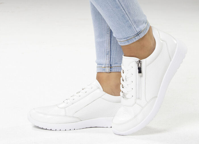 ELENA EDEN, komfortable Damen-Sneaker, Weite G, mit herausnehmbarem Fußbett WEISS