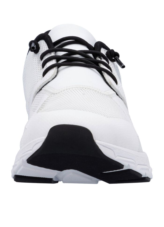 Rieker Sneaker aus teilweise beschichtetem Meshmaterial WEISS