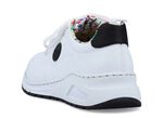 Rieker, stylische Damen-Sneaker, Weite H, mit herausnehmbarem Fu&szlig;bett WEISS-SCHWARZ