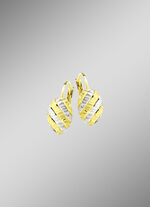 Eleganz in jedem Detail: Bicolor-Ohrringe aus Gold 375/- fein 