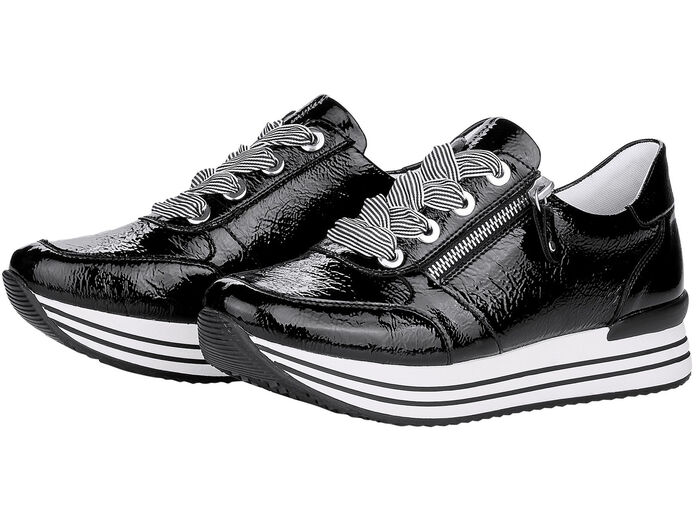 Remonte Sneaker mit effektvoller Schnürung SCHWARZ