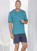 Shorty mit V-Ausschnitt und auswechselbarem Gummizug 