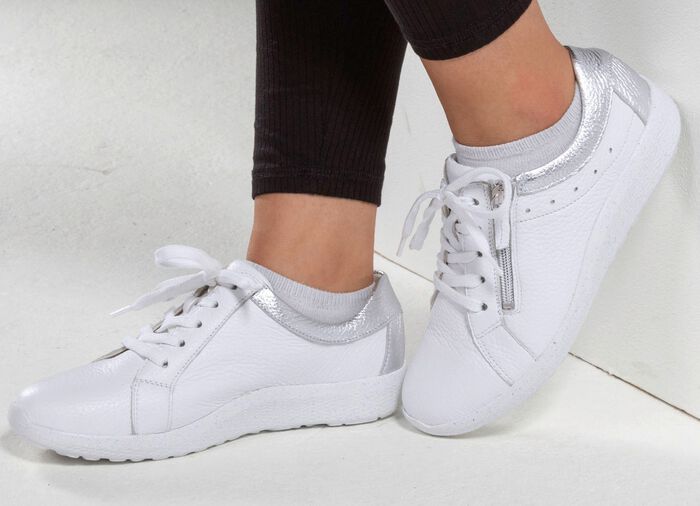 Waldl&auml;ufer, bequeme Damen-Schn&uuml;rschuhe, Weite K, mit herausnehmbarem Fu&szlig;bett 