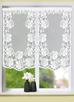 Praktischer Fenster- und Türbehang mit Stangendurchzug WEISS