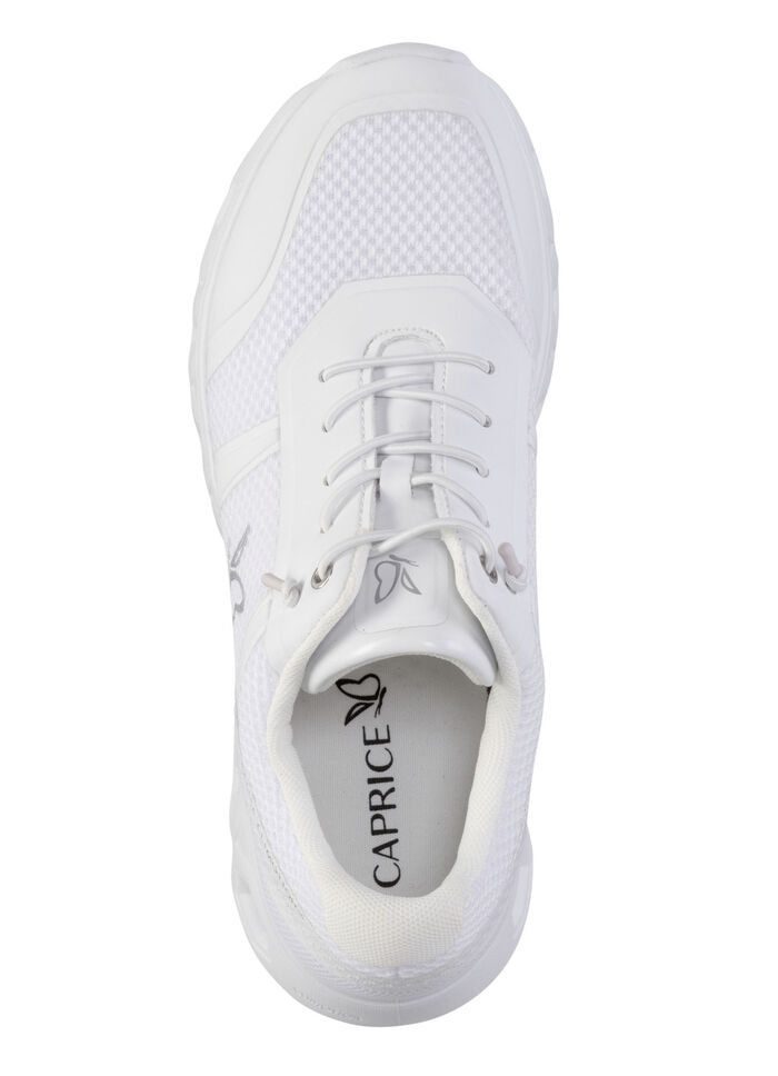 Caprice, sportliche Damen-Sneaker, Weite G, mit herausnehmbarem Fußbett WEISS