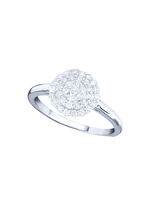 Hochwertig ausgefasster Damenring mit Brillanten 