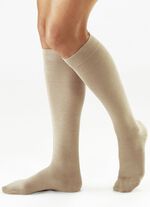 3 Paar Reise-St&uuml;tzkniestr&uuml;mpfe SCHWARZ