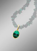 Anh&auml;nger mit echt Malachit 