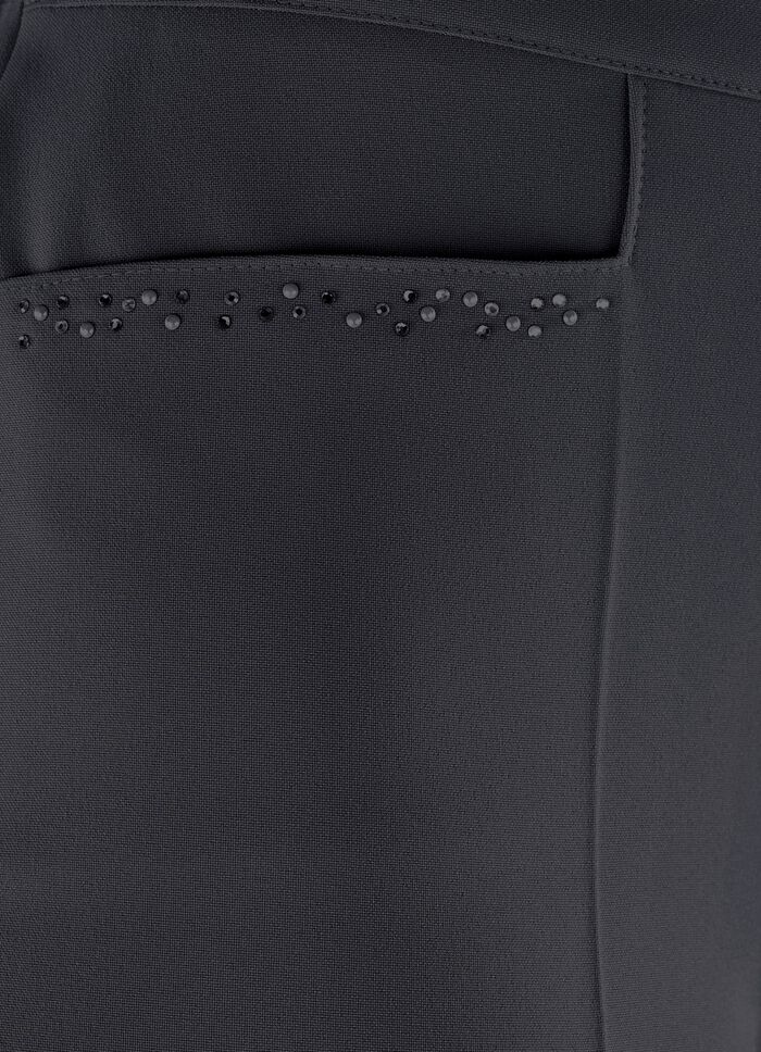 Hose mit funkelndem Perlen- und Glitzersteinchenbesatz 